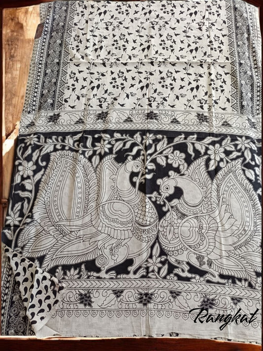 Handmade Kalamkari Mul Cotton Sarees