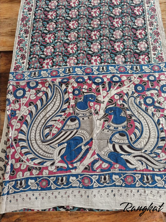 Handmade Kalamkari Mul Cotton Sarees