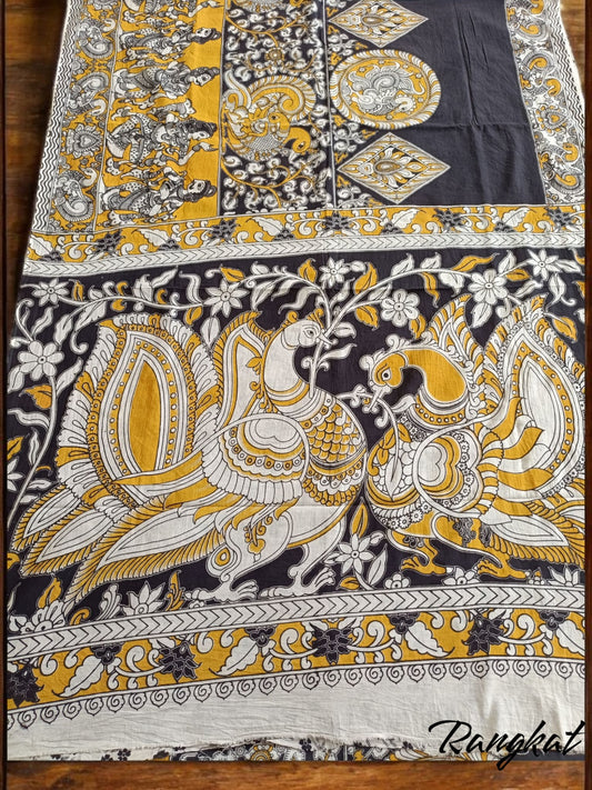 Handmade Kalamkari Mul Cotton Sarees