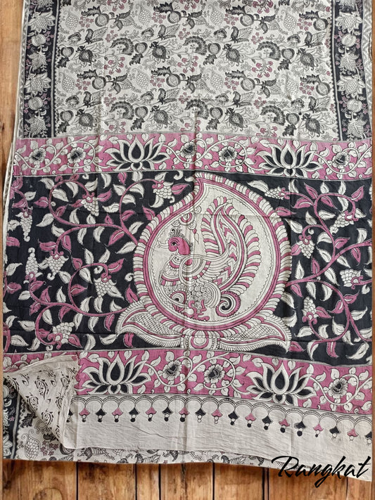 Handmade Kalamkari Mul Cotton Sarees