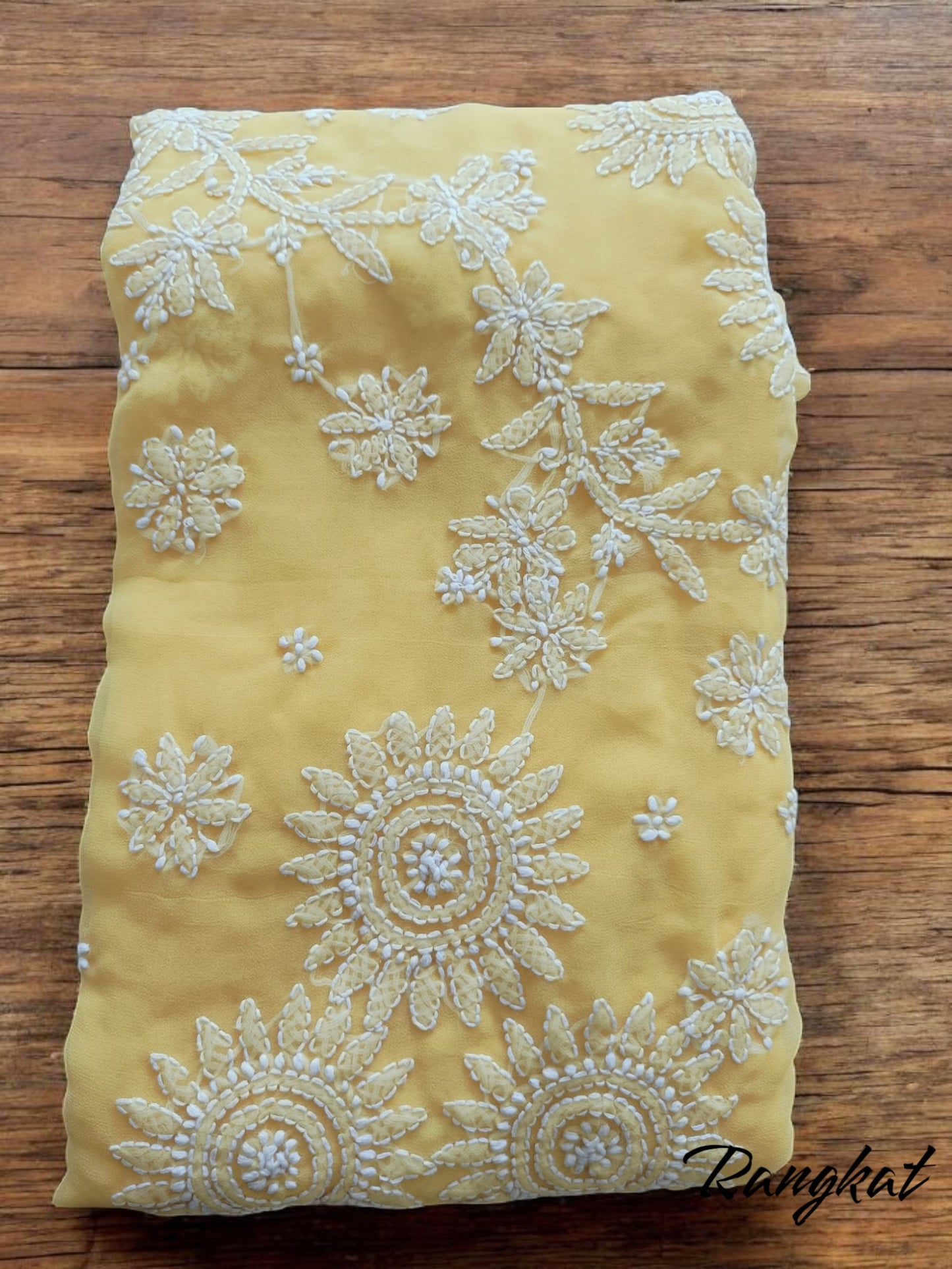 Soft Georgette Chikankari Saree