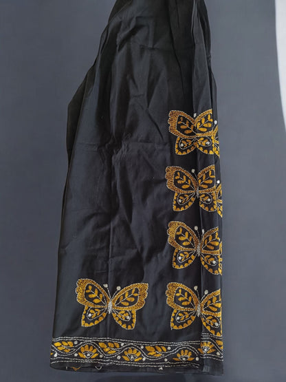 Pure Cotton Trendy Plazzos with Kantha Stitch