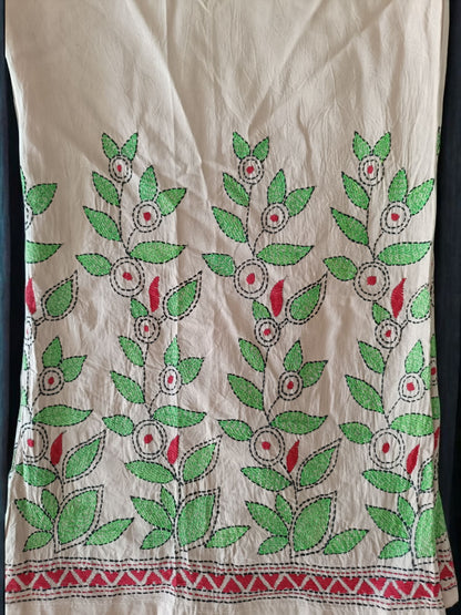 Pure Cotton Trendy Plazzos with Kantha Stitch