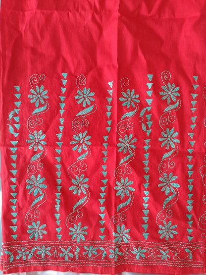 Pure Cotton Trendy Plazzos with Kantha Stitch