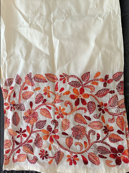 Pure Cotton Trendy Plazzos with Kantha Stitch