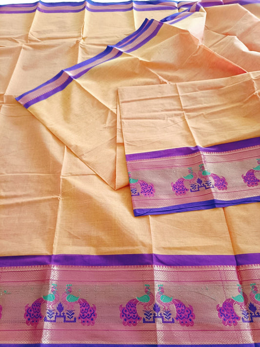 à¤•à¤¨à¤¿à¤•à¤¾ | Kanika - Traditional Chettinadu South Cotton Saree - Saree | Tags: South Cotton