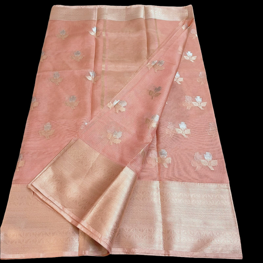 श्रृंगारिका - Gorgeous Kota Doria Saree with Heavy Zari Work