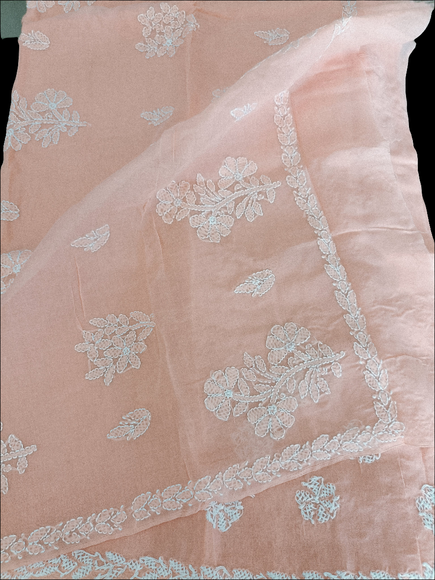कावेरी - Chikankari Cotton Saree