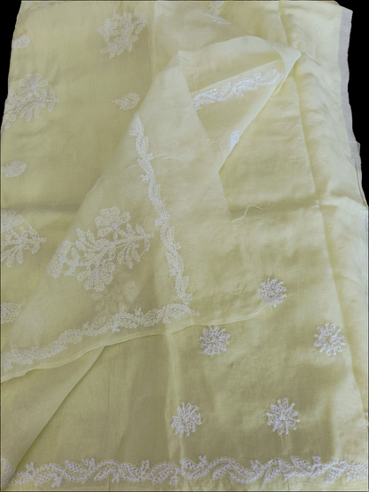 नर्मदा - Chikankari Cotton Saree