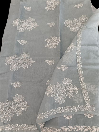 गंगा - Chikankari Cotton Saree