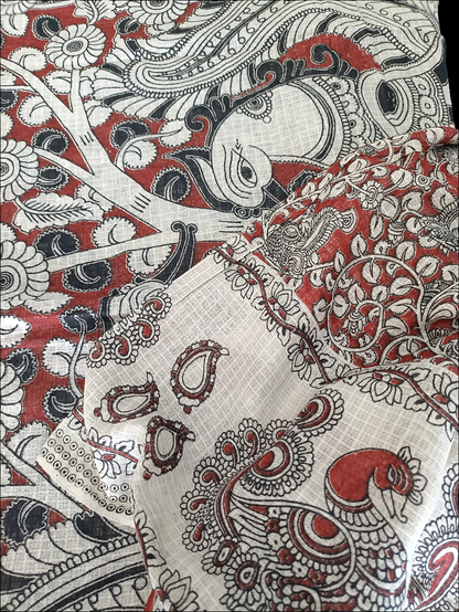 शिल्पिका - Pure Kota Handloom Cotton Handcrafted Kalamkari Saree