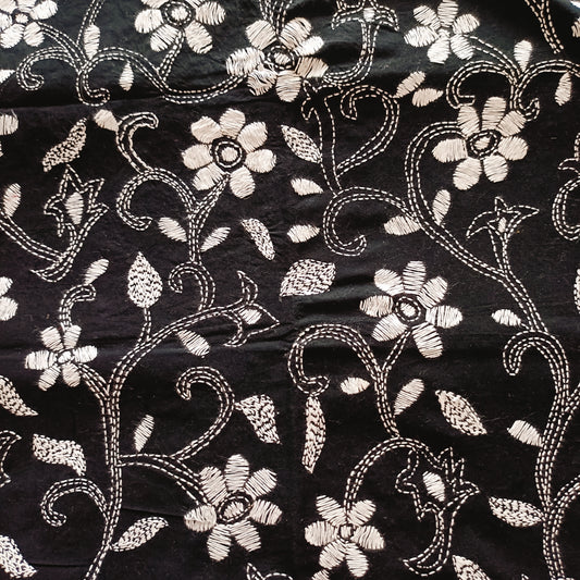 Kantha Stitch Cotton Blouse Fabric