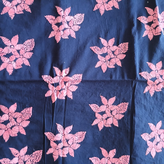 Kantha Stitch Cotton Blouse Fabric