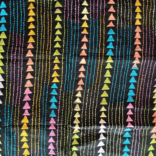 Kantha Stitch Cotton Blouse Fabric