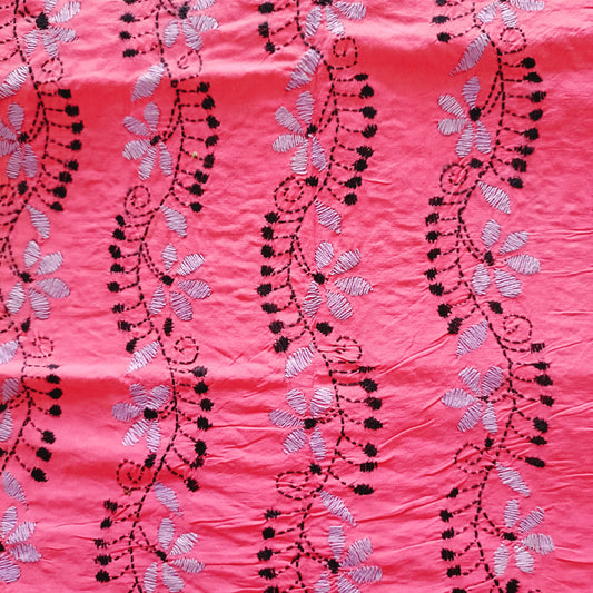 Kantha Stitch Cotton Blouse Fabric