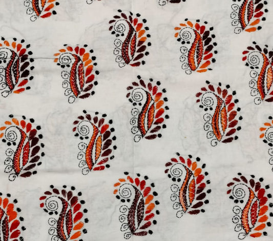 Kantha Stitch Cotton Blouse Fabric
