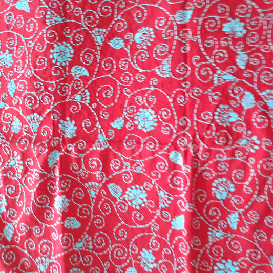 Kantha Stitch Cotton Blouse Fabric