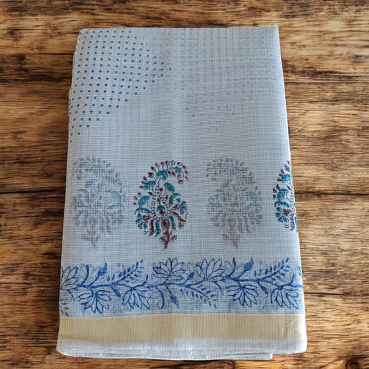 Kota Doria Prints Saree