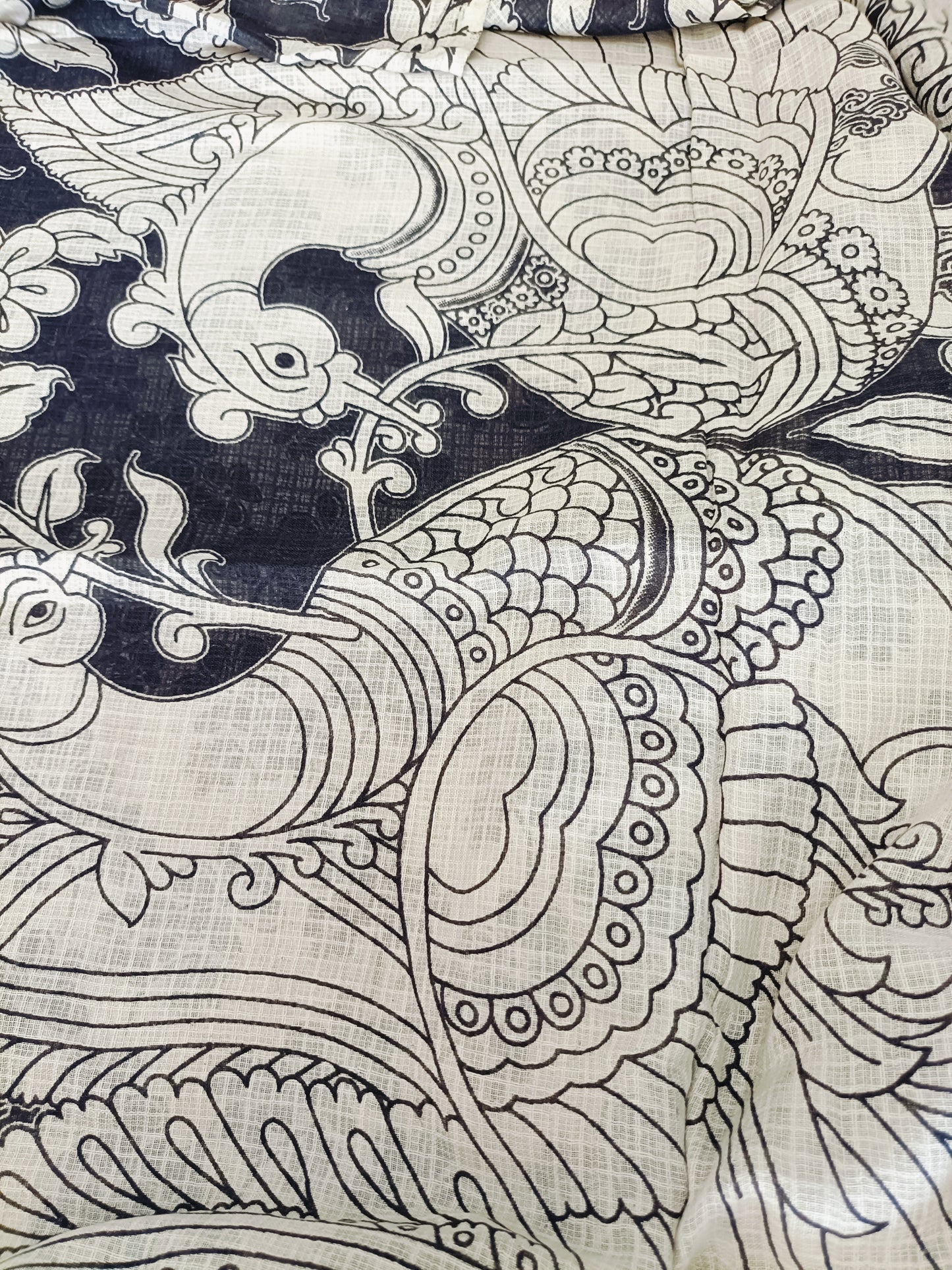 पार्वती - Pure Kota Handloom Cotton Handcrafted Kalamkari Saree