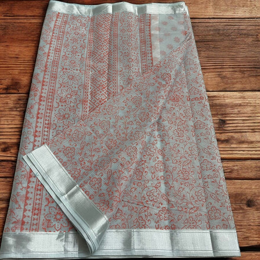 Kota Doria Prints Saree
