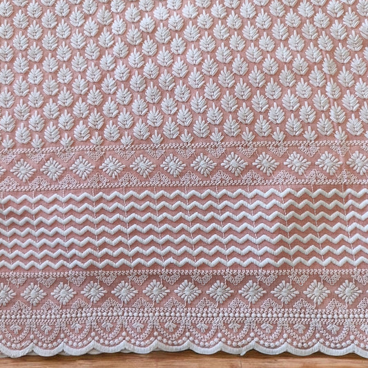 Chikankari Cotton Blouse Fabric