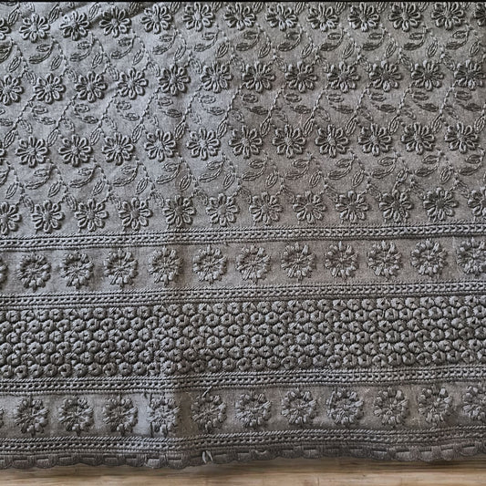 Chikankari Cotton Blouse Fabric