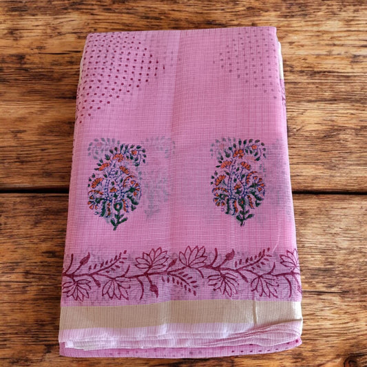 Kota Doria Prints Saree