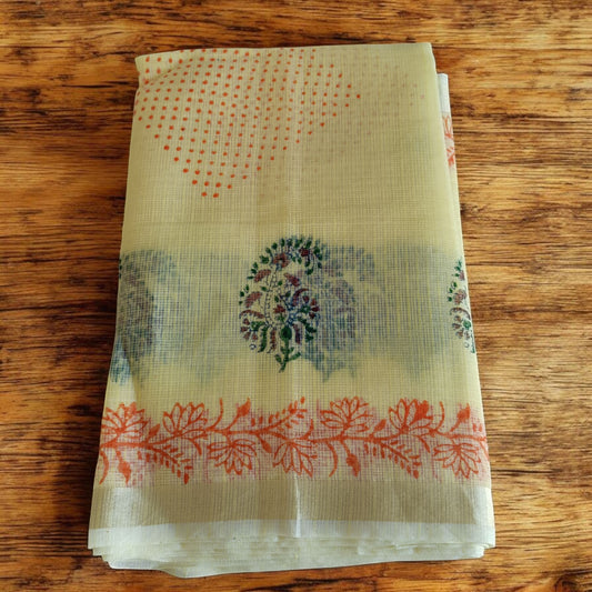 Kota Doria Prints Saree