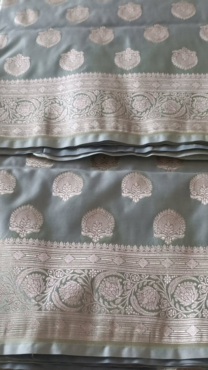 बनारसी मशरू सिल्क साड़ी