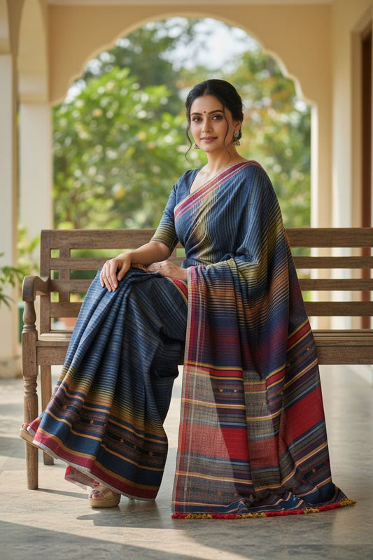 Handwoven Kala Cotton Saree