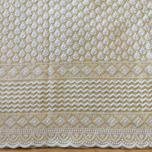 Chikankari Cotton Blouse Fabric