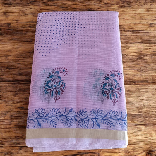 Kota Doria Prints Saree