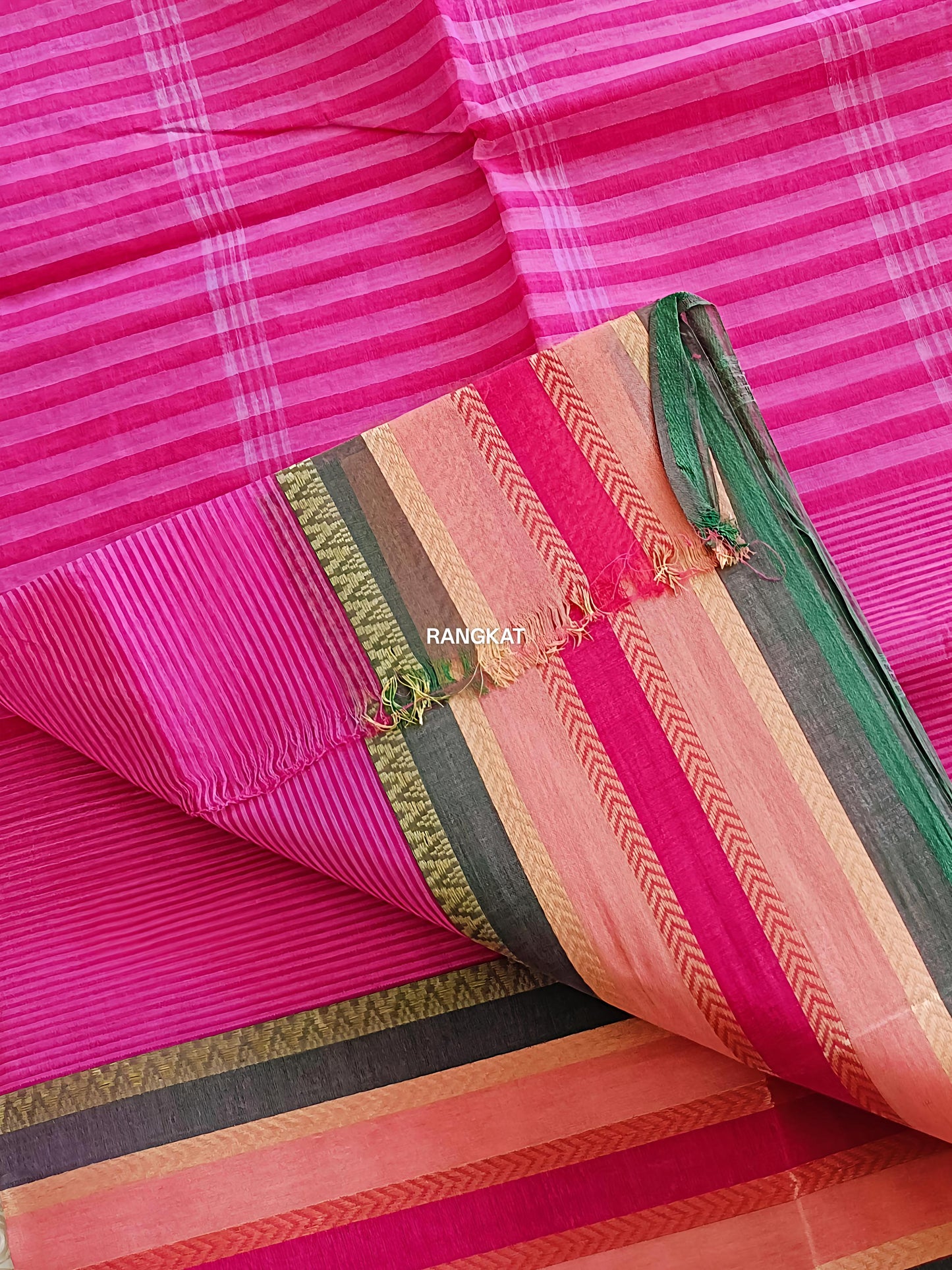 Nirman-  Bengal Gamcha Taant Cotton Sarees