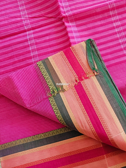 Nirman-  Bengal Gamcha Taant Cotton Sarees