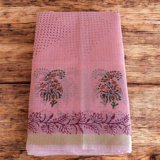 Kota Doria Prints Saree