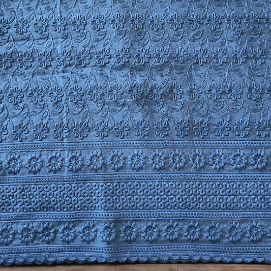 Chikankari Cotton Blouse Fabric