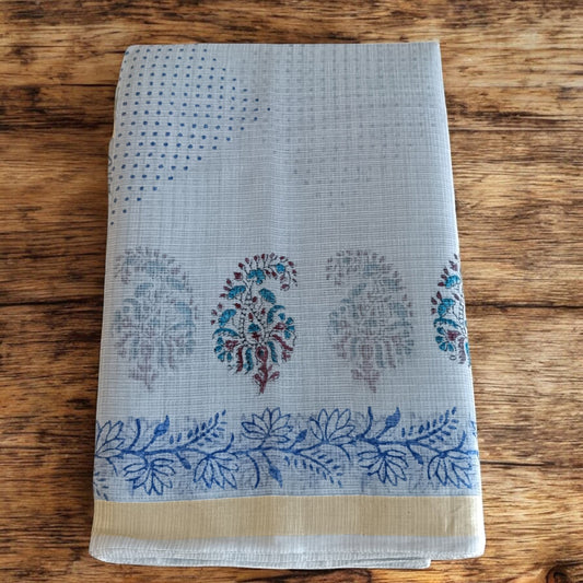 हिमस्फूर्ति - Kota Doria Prints Saree - Saree | Tags: Kota Doria Prints