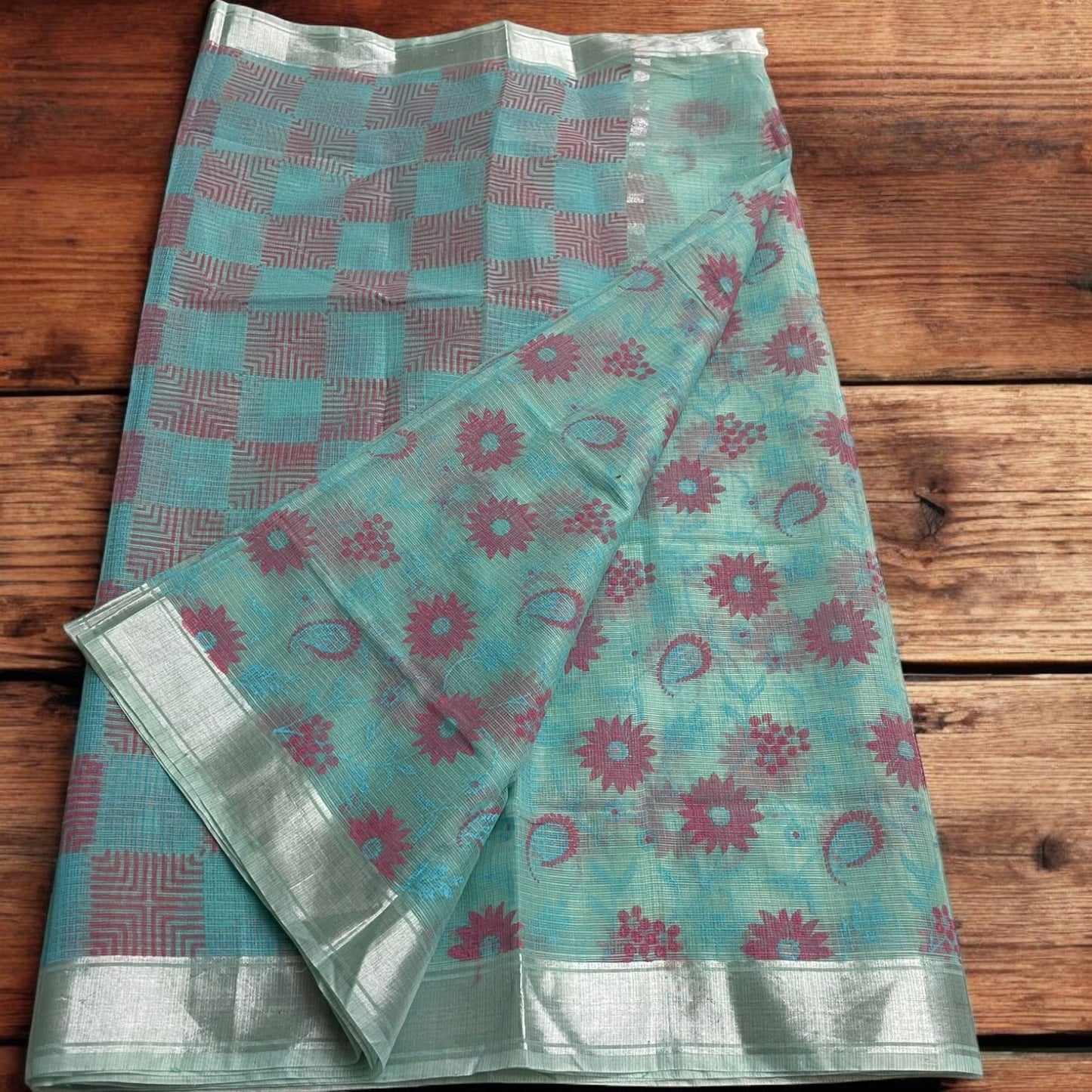Kota Doria Prints Saree