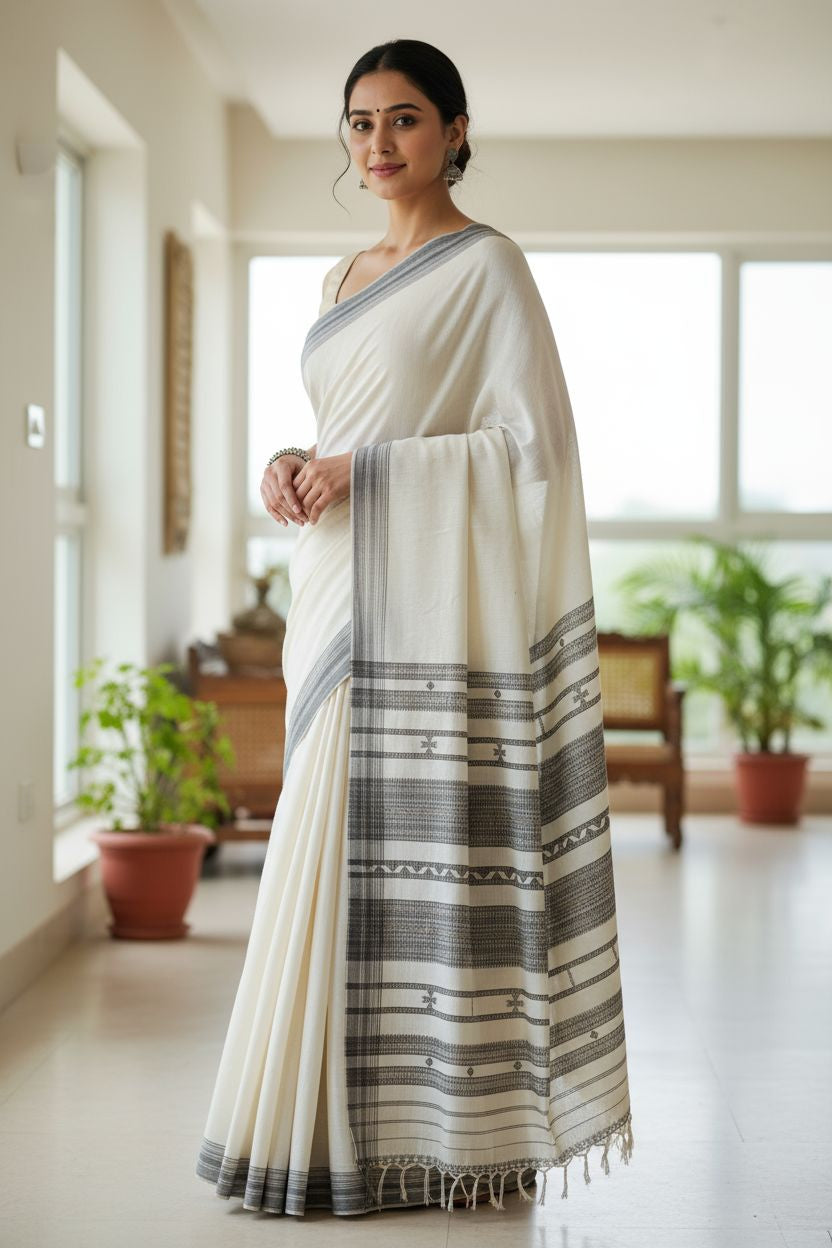 Handwoven Kala Cotton Saree