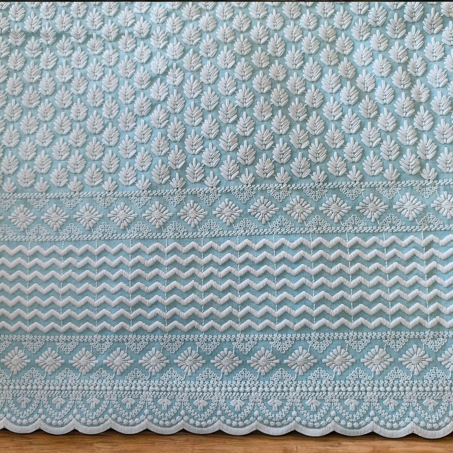 Chikankari Cotton Blouse Fabric