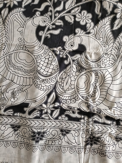 Handmade Kalamkari Mul Cotton Sarees