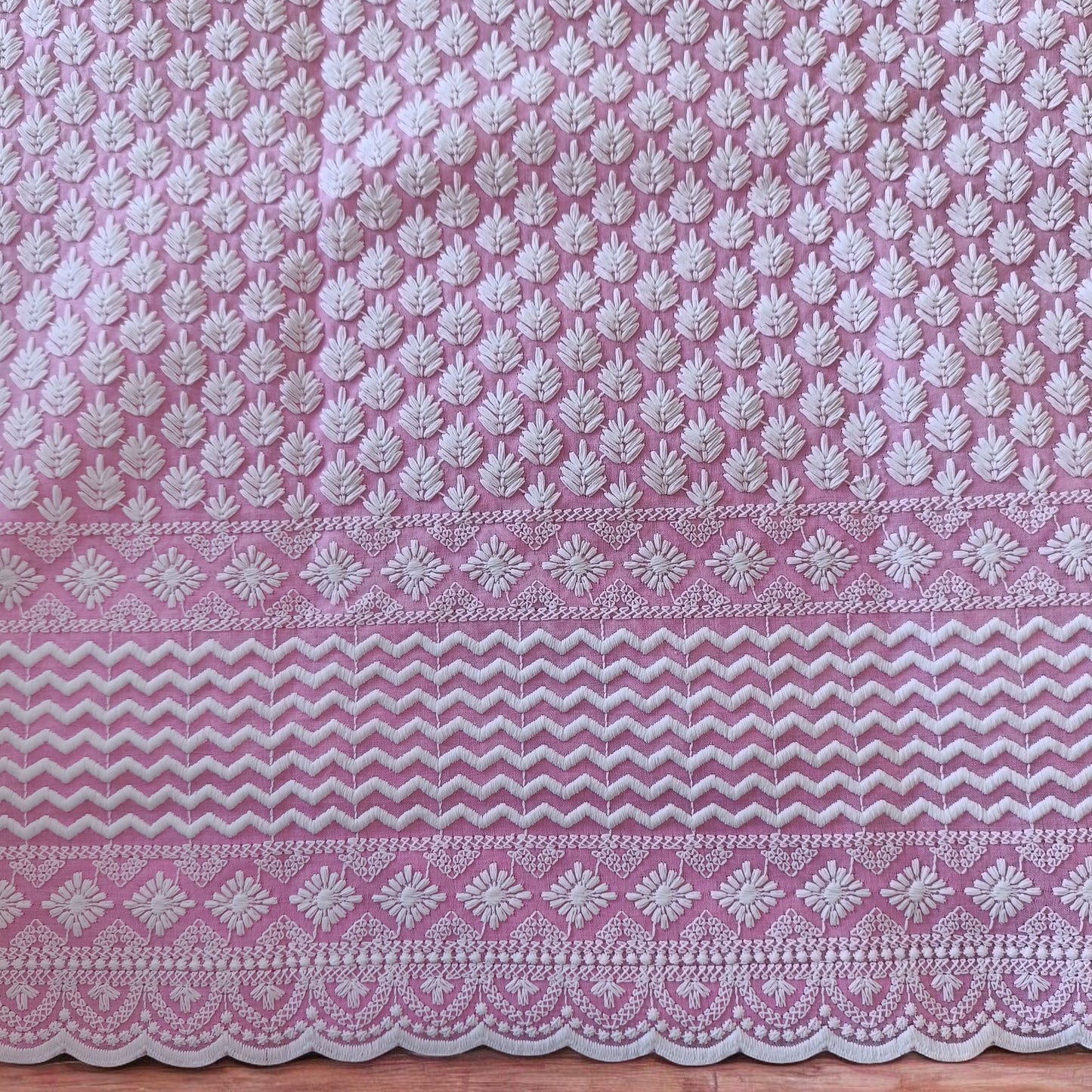 Chikankari Cotton Blouse Fabric