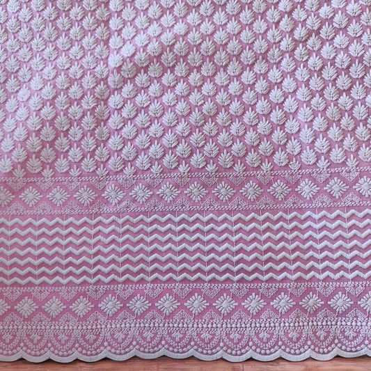 Chikankari Cotton Blouse Fabric