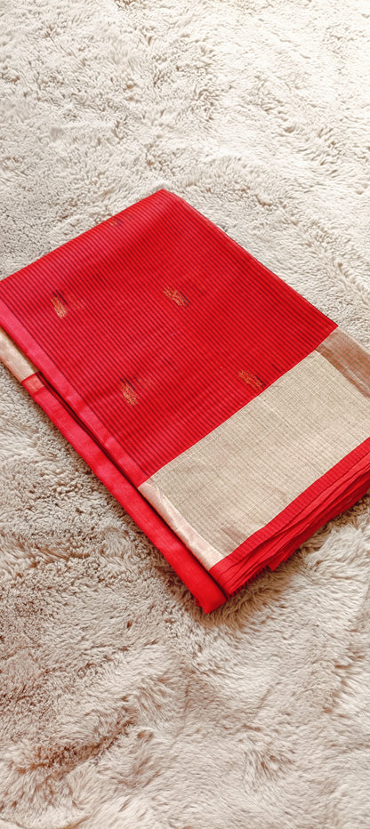 Pure Katan Chanderi Silk Saree