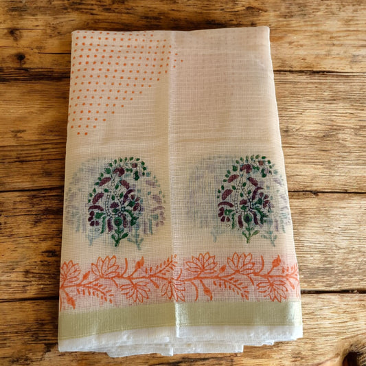 Kota Doria Prints Saree