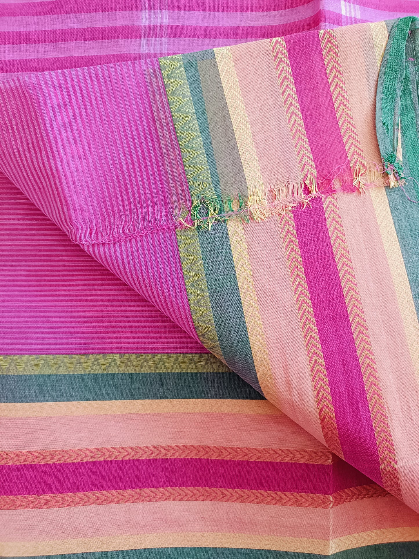 Nirman-  Bengal Gamcha Taant Cotton Sarees